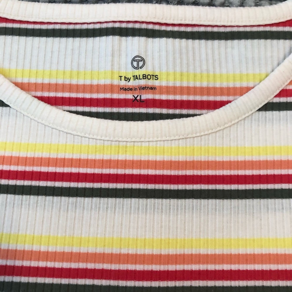 Talbots Multicolor Striped Top - Picture 2 of 4